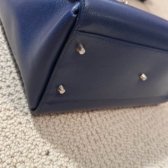 Furla Metropolis medium satchel in navy - Picture 5 of 11
